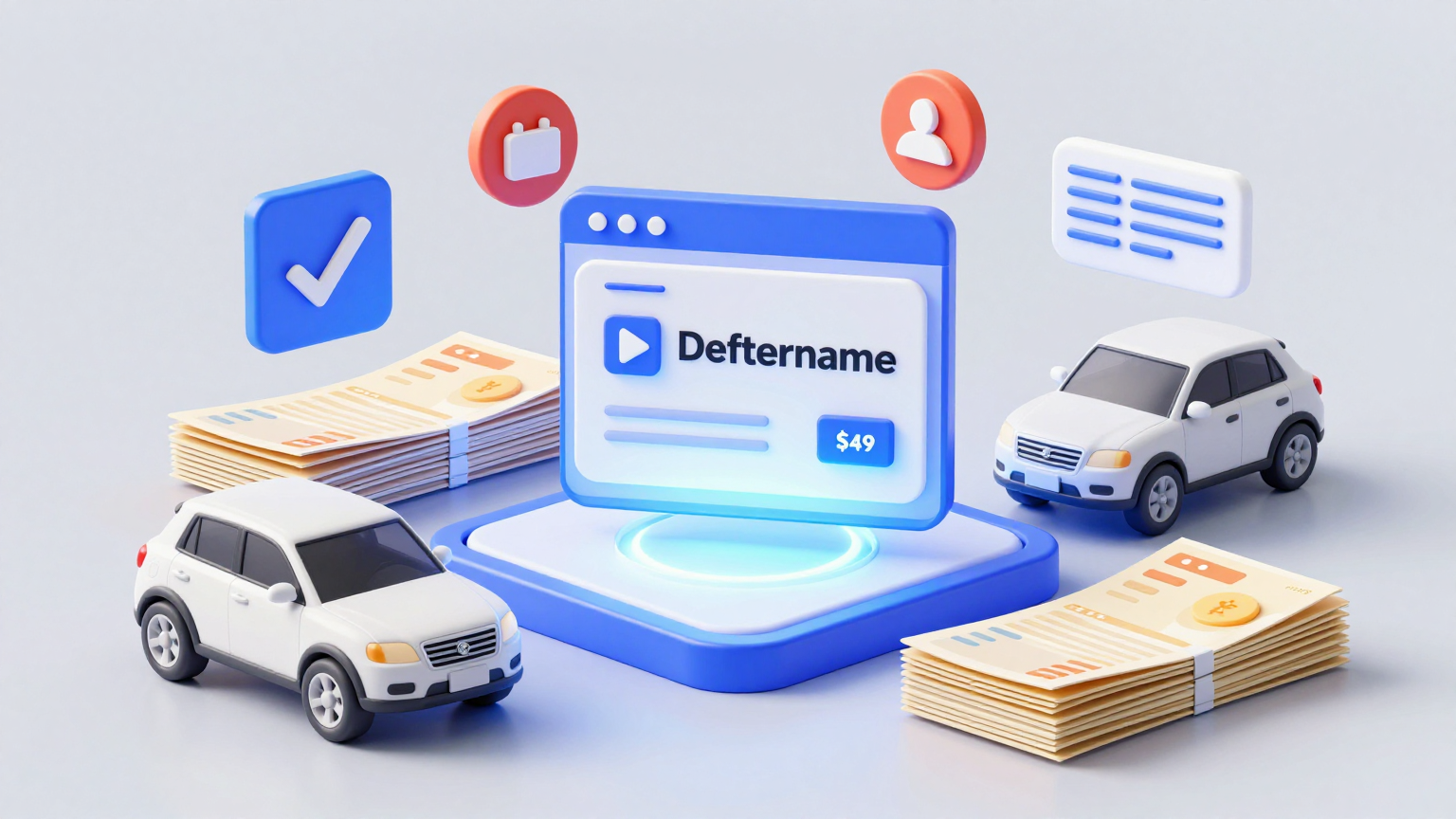 Deftername'nin farklı gider kalemlerini (dijital pazarlama, araç giderleri, faturalar) optimize etme yeteneklerini gösteren bir görsel.